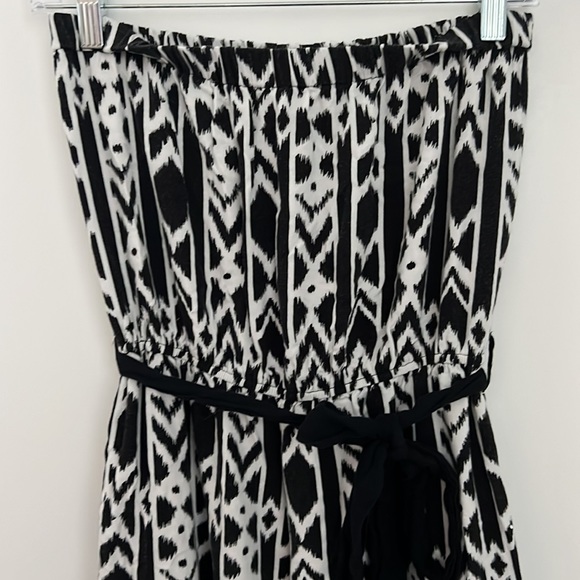 Tribal print pant suit, black and white, perfect for beach, M - Picture 2 of 7